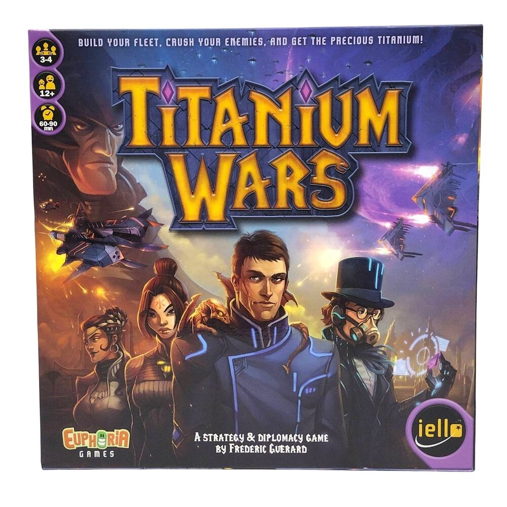 Titanium Wars Board Game Strategy & Diplomacy Iello 2013 Steampunk Sealed Cards